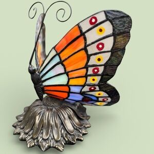Tiffany Style Table Lamp
Butterfly Stained Glass Desk Light Vintage Table Light